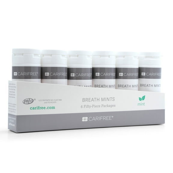 CariFree Breath Mints, MINT, 6 pack (tray)