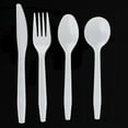 thumbnail image 2 of VeZee's Argyle Premium Simcha Collection Flatware White Disposable Fancy High quality 720 Pcs Includes: 320 Forks, 140 Teaspoons, 140 Soup Spoons & 120 Knives, 2 of 4