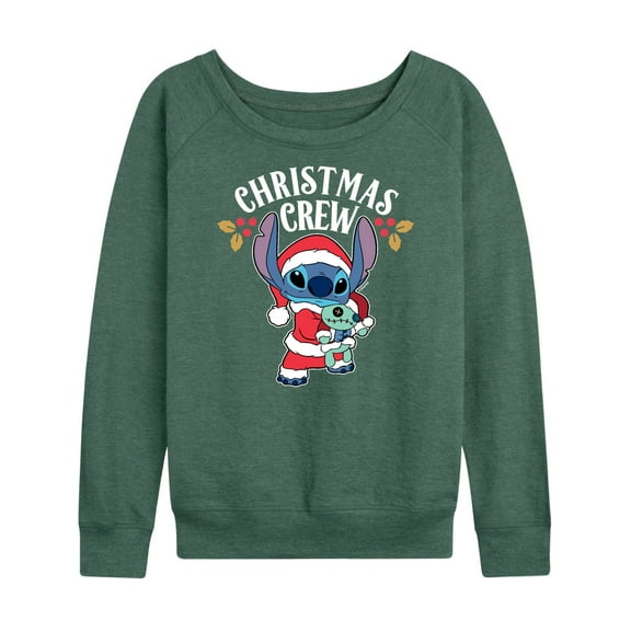 Lilo & Stitch - Christmas Crew - Women's Lightweight French Terry Long Sleeve Shirt