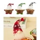 thumbnail image 4 of Canasta de dulces de mimbre de muñeca sin rostro de Navidad A, Canasta de frutas de Navidad de mimbre, Cabeza de muñeca sin rostro, Artículos de Navidad, Utensilios para mesa de hogar, 4 of 5