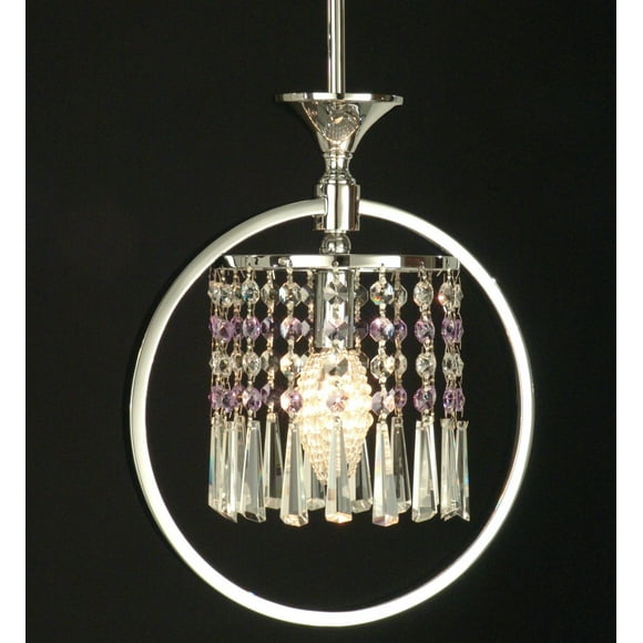Dale Tiffany GH80345 Cardigan Pendant Light, Polished Chrome Finish