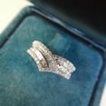 thumbnail image 2 of SEPARQI Classic Promise Ring Cocktail Ladies For Women Lightweight High Quality Cubic Zirconia AAA Zircon Ring Elegant Gift Gift Box Included, 2 of 8