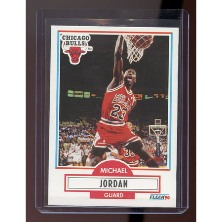 1990 Fleer #26 Michael Jordan Chicago Bulls Card 3rd Year Fleer
