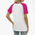 thumbnail image 7 of Tumotour Henley Shirts for women Fashion V Neck Tunics tops Short-sleeve Loose Blouses top Vacation Clothes Travel Business Casual Outfits summer tops, 7 of 7