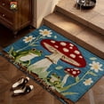 thumbnail image 4 of Non-Slip Frog Mushroom Bath Mat, Soft Polyester Flannel for Bathroom Living Room Bedroom Decor, Christmas Gift, 4 of 14