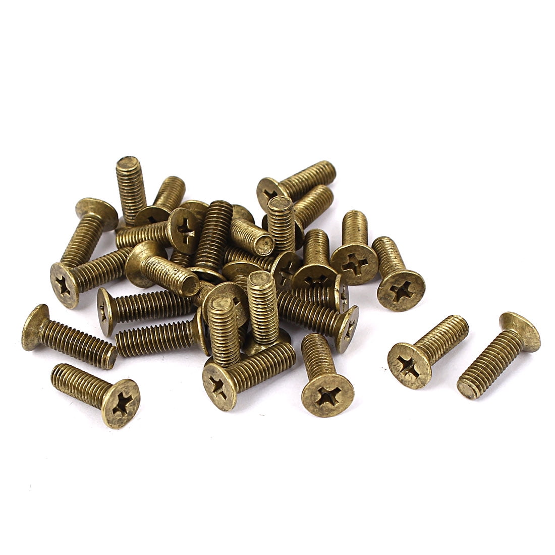 M5 x 16mm Brass Metric Head Countersunk Screws GB819 30 Pcs Walmart