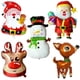 thumbnail image 3 of 5 uds globos de papel de aluminio de Navidad Santa Reno muñeco de nieve felices fiestas decoración de globos gigantes suministros para fiestas, Papá Noel saltador Sailing  Electrónica, 3 of 3