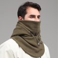 thumbnail image 2 of One-Piece Windproof Flannel Warm Mask Hat, Cold Weather Neck Gaiter for Outdoor Cycling, Fall Winter for Men Women, 2 of 7