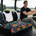 thumbnail image 5 of XYZCANDO Tropical Floral Golf Cart Seat Cover with 4 Storage Pockets - Non-Slip Washable Universal Fit for 2-Seat Golf Carts, 5 of 8