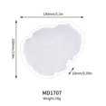 thumbnail image 1 of Molde de silicona para posavasos con forma de gota de flor de Camboya, molde de resina con forma de nube, molde de silicona para posavasos con forma de onda irregular, 1 of 5