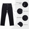 thumbnail image 5 of GINGTTO Men's Black Slim Fit Jeans - Stretch Skinny Denim Pants for Casual & Daily Wear, 5 of 9