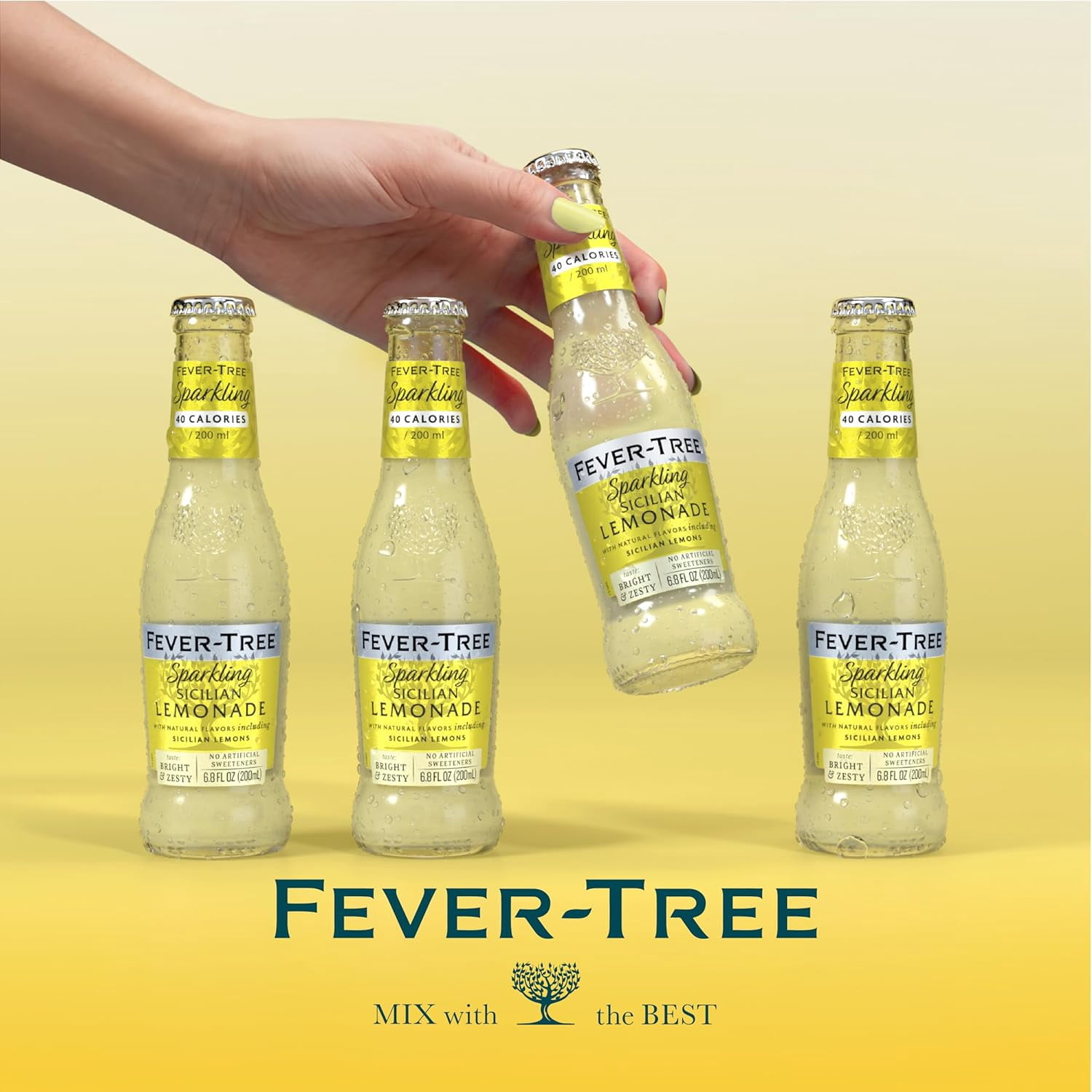 FEVER TREE - Sparkling Sicilian Lemon 4 Pack 27.2FO ( Pack of 6)
