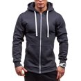 thumbnail image 2 of ORUYROP Sweat à Capuche à Fermeture à Glissière pour Hommes, Mode Automne/hiver 2023, Veste Décontractée à Manches Longues, 2 of 4