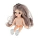 thumbnail image 4 of Muñeca princesa BJD de 6 pulgadas a escala 1/12, cuerpo desnudo con zapatos, regalo de cumpleaños cabello rizado gris, 4 of 7
