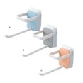 thumbnail image 2 of Youkk Hanger Wall Mounted Self Adhesive Storage Hook Foldable Plastic Plastic Clothes Rack Clothes Rack Organizer, Gray, 2 of 9