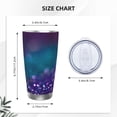 thumbnail image 4 of Vsdgher Purple and Green Glitter 20 Oz Stainless Steel Vacuum Insulated, Travel Mug Coffee Cup for Home, Office, Outdoor Works Great for Ice Drinks and Hot Beverage -Straw Three-piece Set, 4 of 8