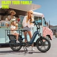 thumbnail image 5 of SISIGAD Electric Bike for Adults, Peak 1500W Motor, E Mountain Bike, 20'' Fat Tire Ebike, Fast Cargo Ebikes, Electric Bicycle 48V/15Ah UL2849, 5 of 8