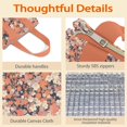 thumbnail image 4 of Pioneer Flower Floral Print Pattern Insulated Lunch Bag for Women & Adults,Large Portable Soft Cooler Lunch Bag,Thermal Food Storage Tote with Pearl Cotton,8.66L,8.75x5.75x9.5 Inch, 4 of 6