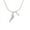 Clear, variant on Good Luck Italian Horn - Purple Bicone Crystal Necklace