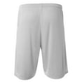 thumbnail image 3 of A4 Power Mesh Practice Short For Men in Silver | N5378, 3 of 5