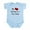 Sky Blue, variant on CafePress - My Heart Belongs To A Fire Chief Infant Bodysuit - Baby Light Bodysuit, Size Newborn - 24 Months