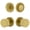 Satin Brass, variant on Viaggio Clomlnclo_Combo_238 Motivo Solid Brass Single Cylinder Keyed Entry Door Knob Set