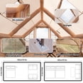 thumbnail image 5 of PAKICETUS 6-8 Person Blow Up Inflatable Waterproof Glamping Tent with Stove Jack, 5 of 8