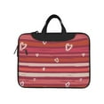 thumbnail image 2 of YFYANG 13 inch Universal Laptop Bag Oxford Cloth Laptop Sleeve, Multi-functional Red Vintage Heart Stripe Notebook Computer Messenger Bag Handbag, 2 of 8