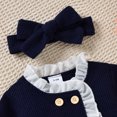 thumbnail image 3 of Vedolay Girls 2023 Coat Girl's Lined Jacket Winter Windproof Kids Warm Outerwear,Navy 9-12 Months, 3 of 5