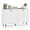 White, variant on Costway Buffet Sideboard Mid Century Modern 4-Door Storage Cabinet 50" Accent Cabinet Brown