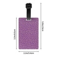 thumbnail image 4 of Luggage Tags for Suitcases, abstractly purple print Suitcase & Bag Tags for Backpacks Baggage, Travel Name Tags for Luggage Identifiers for Suitcases, Travel Accessories, 4 of 6