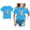 2-Sky Blue, variant on Kids Girls Easter Outfit Short Sleeved T Shirt Orange Easter Graphic Tees Easter Summer Tees Easter T Shirts For Girls 5-6 Years Size