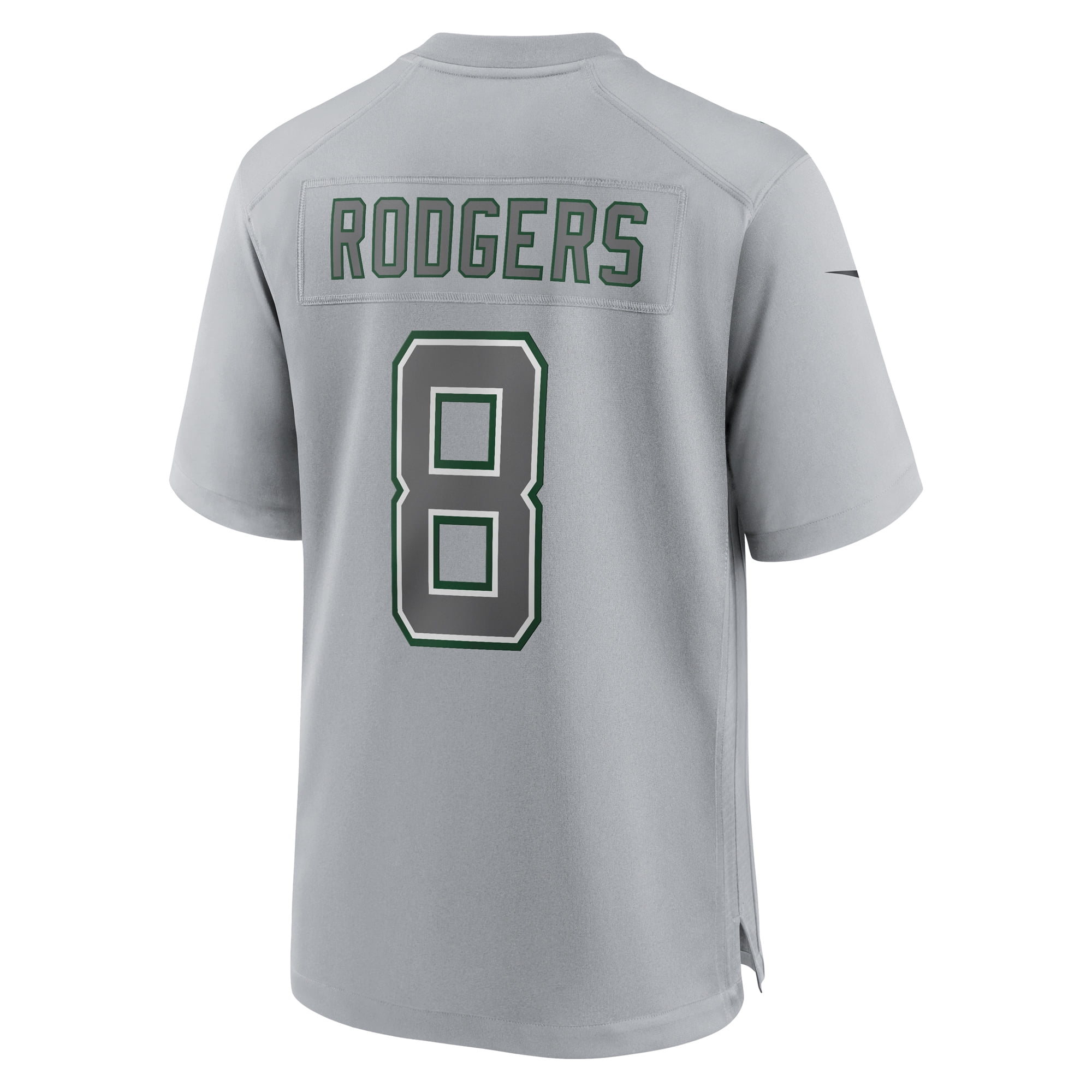 Men's Nike Aaron Rodgers Heather Gray New York Jets Atmosphere Fashion Game  Jersey 