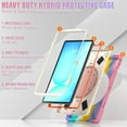 thumbnail image 3 of Funda para Samsung Galaxy Tab S10 FE+ Plus de 13,1 pulgadas, modelo 2025 (X620/X626B), funda de silicona resistente con asa, soporte de 360 ​​grados, correa y soporte para S Pen., 3 of 9