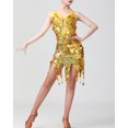 thumbnail image 2 of Whitewed Sequin Dance Apparel Outfits Team Latin Salsa Lyrical Women, 2 of 6