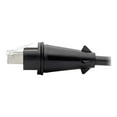 thumbnail image 4 of Eaton Tripp Lite Series Industrial Cat5e/Cat6 STP Ethernet Cable - RJ45 M/M, CMX Outdoor, IP68, 26 AWG, TAA, 23 ft. (7.01 m) - Patch cable - TAA Compliant - RJ-45 (M) to RJ-45 (M) - 23 ft - STP - CAT 5e/6 - outdoor - black, 4 of 5