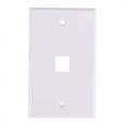 thumbnail image 2 of 4x Cat6 Ethernet Wall Plate Outlet 1 Port RJ45 Network Female To Female Wall Coupler Jack Plate White & Blue, 2 of 8