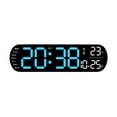 thumbnail image 1 of Reloj de pared LED Wosthever Digital ABS Azul con temperatura/hora/fecha/semana, 1 of 6