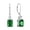 5-emerald-May, variant on Princess/Emerald Brilliant Cut Birthstone October Pink Tourmaline Earrings for Women Dangle Earrings Sterling Silver Leverback Earrings Birthday Anniversary Jewelry Gift