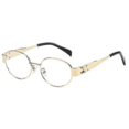 thumbnail image 1 of 2024 New Fashion Arc De Triomphe Retro Oval Frame Sunglasses, 1 of 5