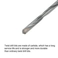 thumbnail image 4 of Uxcell 4mm Cutting Dia Round Straight Shank Cemented Carbide Twist Drill Bit, 100mm Length 2 Pack, 4 of 5