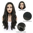 thumbnail image 5 of Unique Bargains Lace Front Wigs Long Body Wave for Women Lady Dark Black, 5 of 7