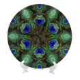 thumbnail image 5 of Wall Clock, Peacock Feathers Wall Clocks Battery Operated Silent Kitchen Office Wall Clock Decorative, Wall Clock for School Classroom Living Room Bedroom Home Decor, 5 of 7