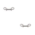 thumbnail image 2 of Advancent Perno Gancho de seguridad Ganchos de doble punta resistentes a la corrosión Clips de metal de alta dureza Usar cadena de correa Plata Plata 1 2piezas, 2 of 6