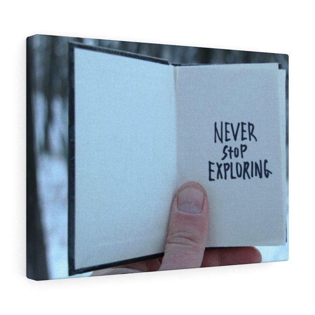Inspirational Wall Art Never Stop Exploring Motivational Print Ready to Hang Artwork Unframed