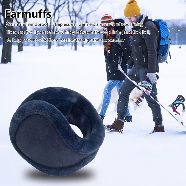 Forro polar para orejas, suave, unisex, protector de orejas, color sólido para ciclismo al aire libre Likrtyny Para estrenar