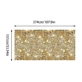 thumbnail image 3 of Gold Sequin Tablecloth – 108 x 54 Inch Rectangular Shiny Table Cover, Glitter Tablecloth for Wedding Graduation Birthday Party Anniversary Supplies, 3 of 6