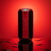 Altec Lansing HydraShock Everythingproof Portable Wireless Bluetooth Speaker, Red, 20 Hrs Playtime, IP67 Waterproof, LED Lights