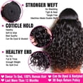thumbnail image 2 of Hair Bundles Yavida Water Wave Brazilian Remy 25-30 cm, 3 paquetes, 2 of 8