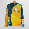 thumbnail image 3 of Adventure Time Unisex Sweater Long Sleeve Round Neck Pullover Jumper Fall Winter Clothes Print Tops Blouse XL, 3 of 6